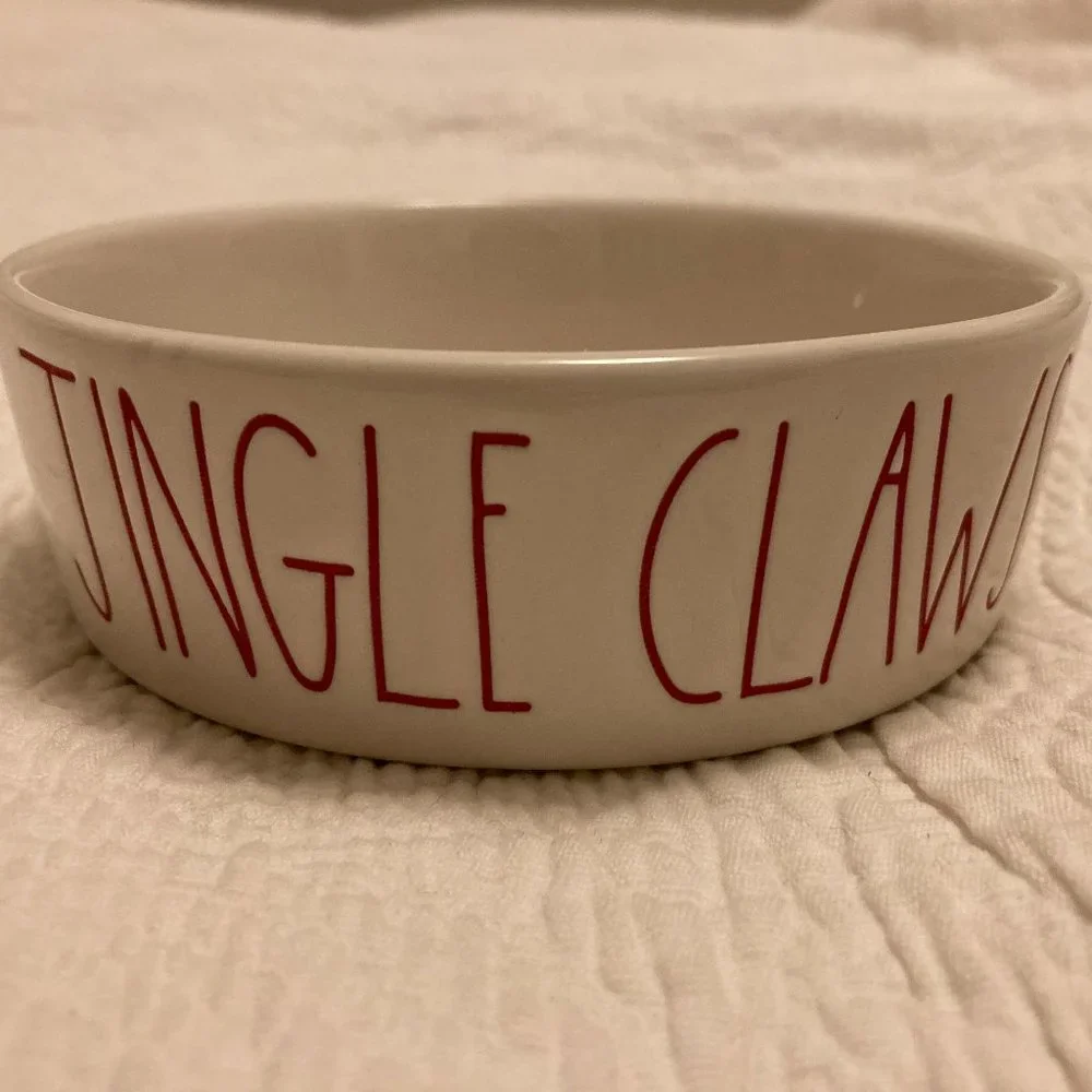 Jingle Claws Cat Bowl by Rae Dunn